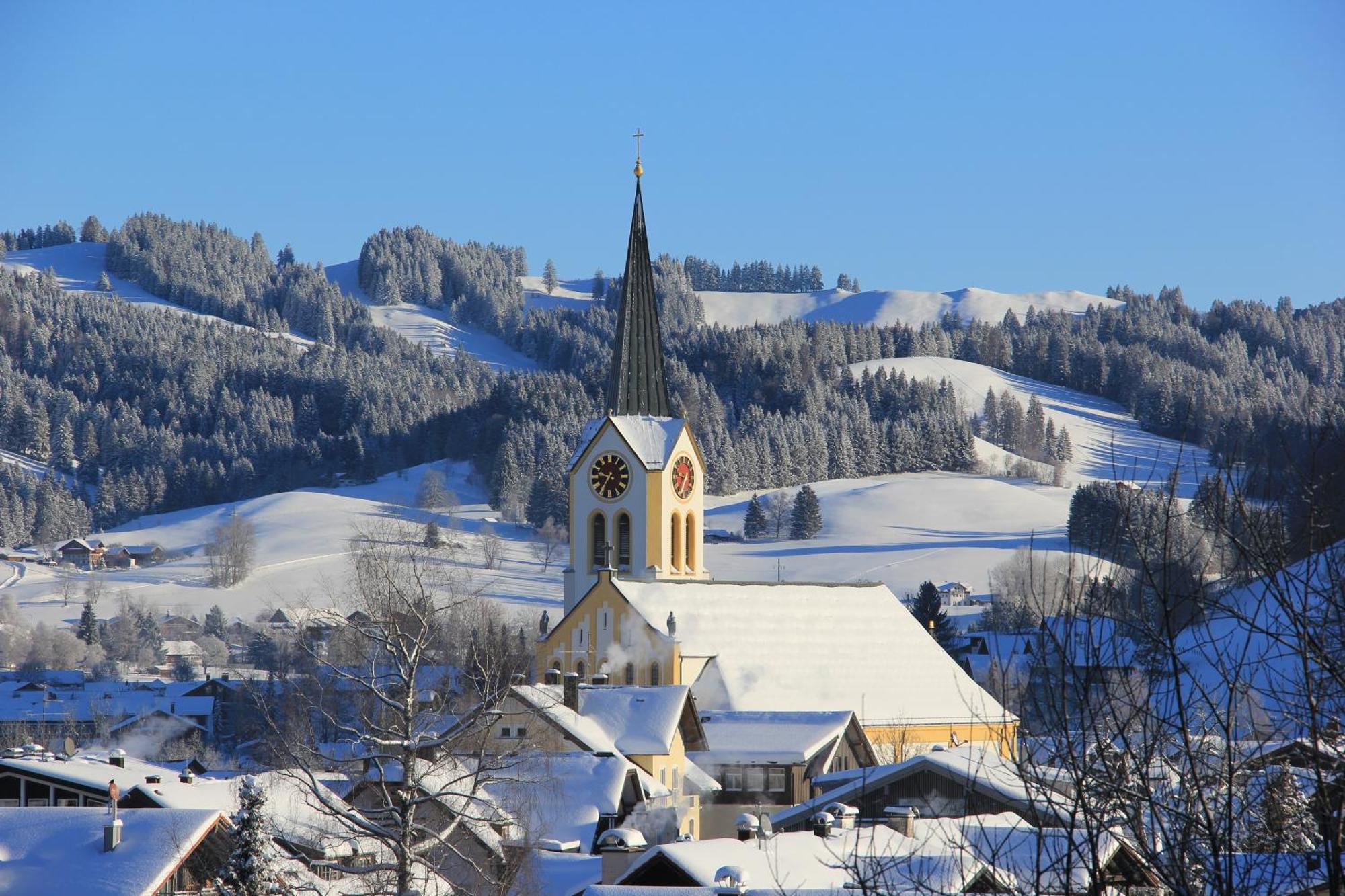 Heimatel - Ferienwohnungen Steibis Oberstaufen Bagian luar foto
